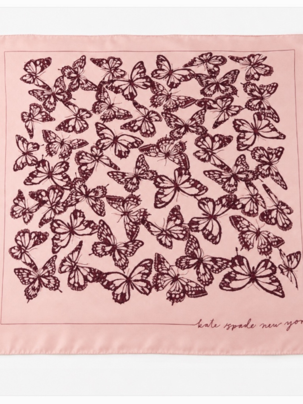 KATE SPADE Spring Flight Silk Square Scarf